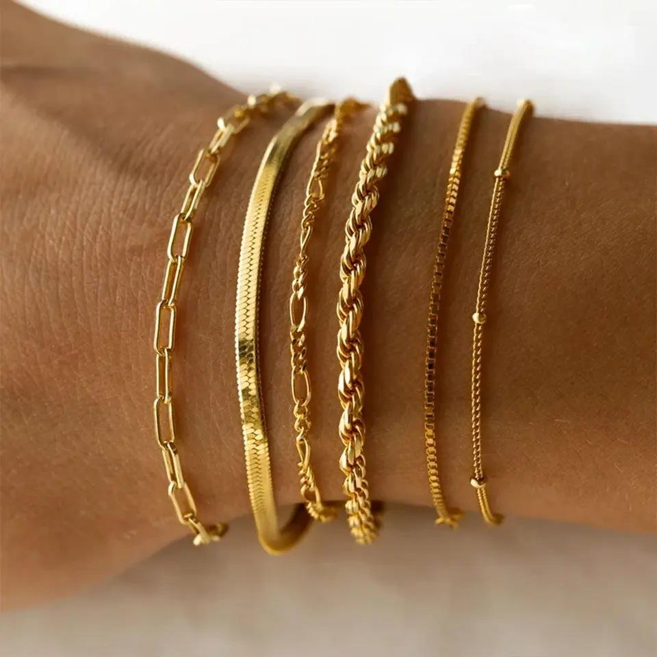 Stack af 6 armbånd